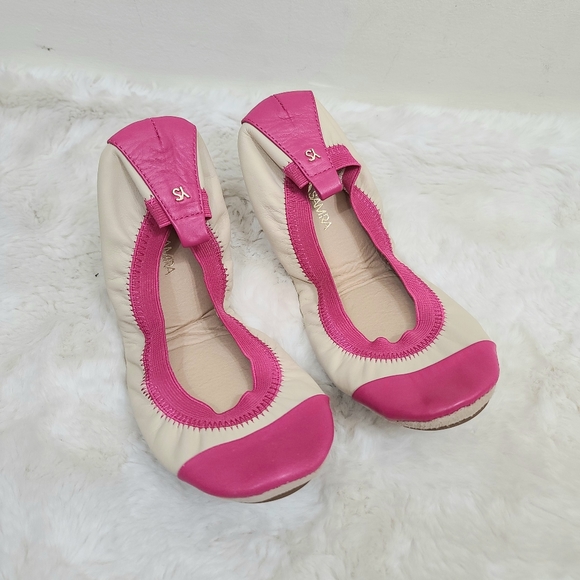 Yosi Samra Leather ballet flats